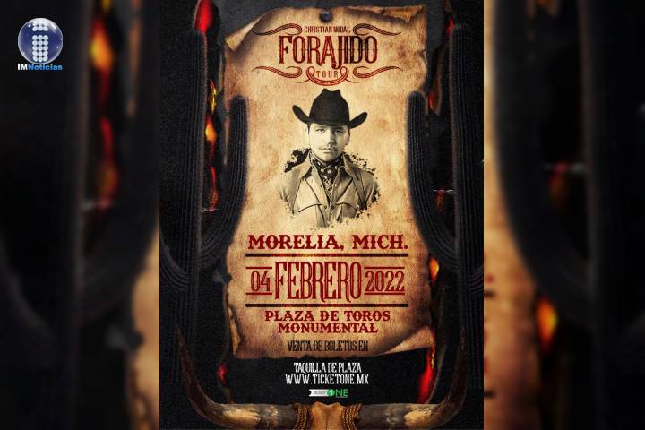 Christian Nodal llega a Morelia con su "Forajido Tour"