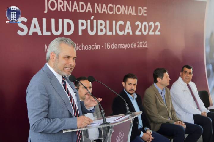 Inaugura Bedolla Jornada Nacional de Salud; informa que se proyecta nuevo hospital en Morelia